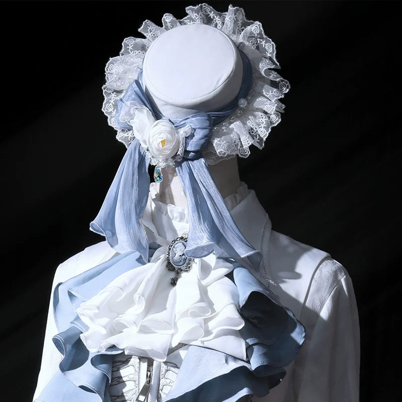 Forest Fluorescent Carps - Crumbling Skeleton - Ouji Lolita Fishbone Embroideried Vest, Prince Pants Suits