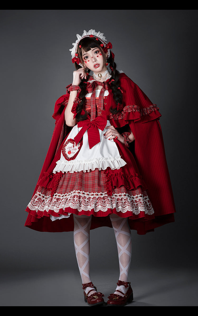 Youruipai - Little Red Riding Hood - Lolita Triangle Scarf