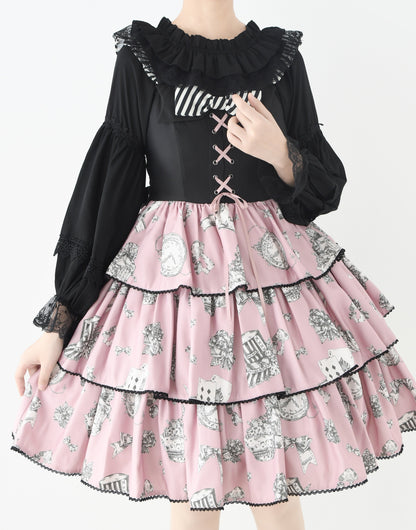 DMFS Lolita - Chiffon Off-Shoulder Classic Lolita Blouse