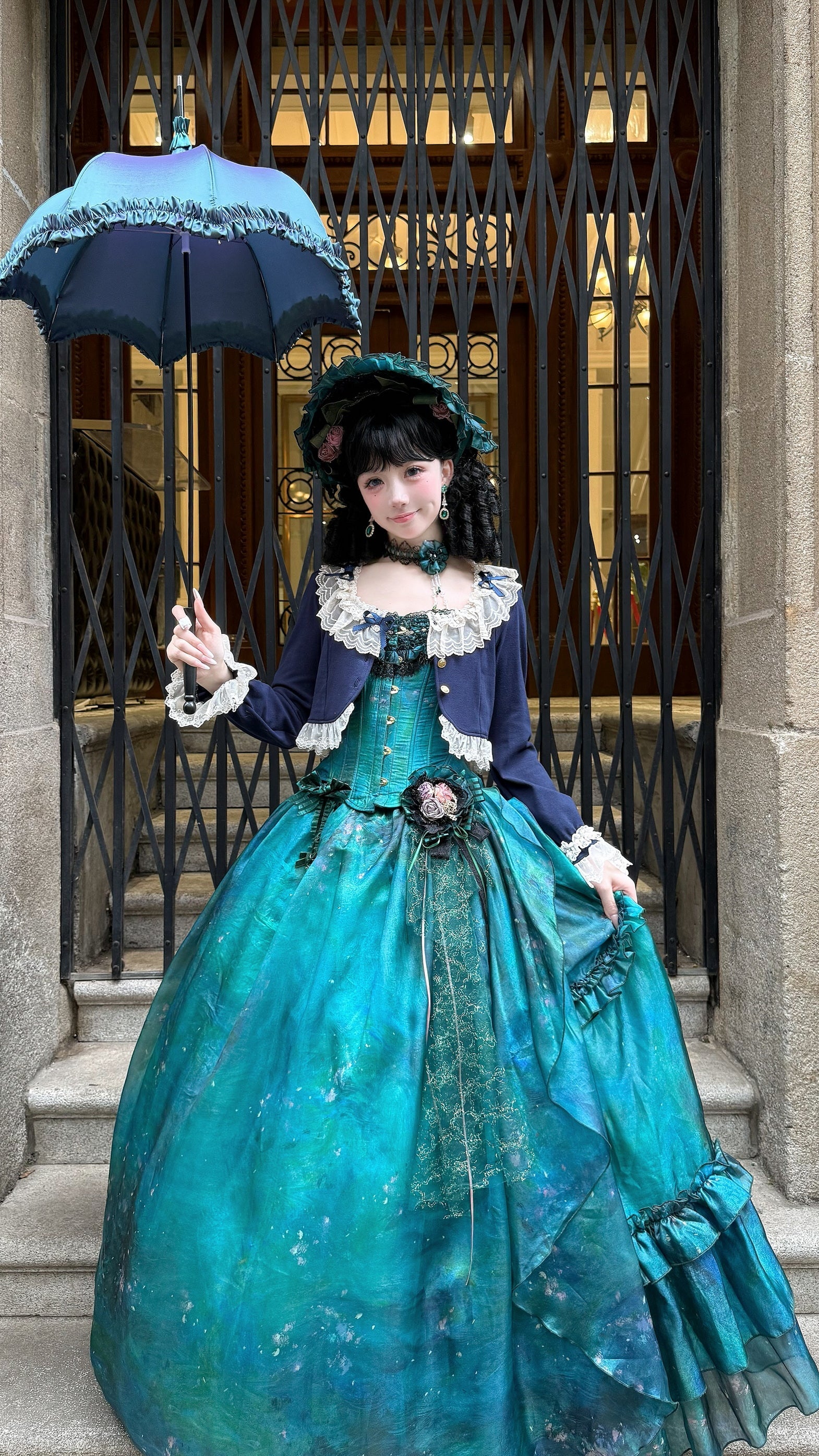 Unideer - Prelude - Elegant Lolita Bolero Jacket with Lace Ruffle Frill