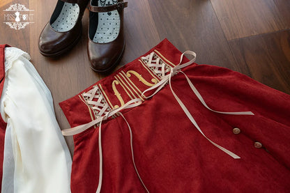 Miss Point - Golden Movement - Elegant Lolita Fishbone Skirt Customized