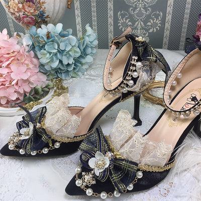 One Night - Pointy Toe Wedding Bride Lolita Heels