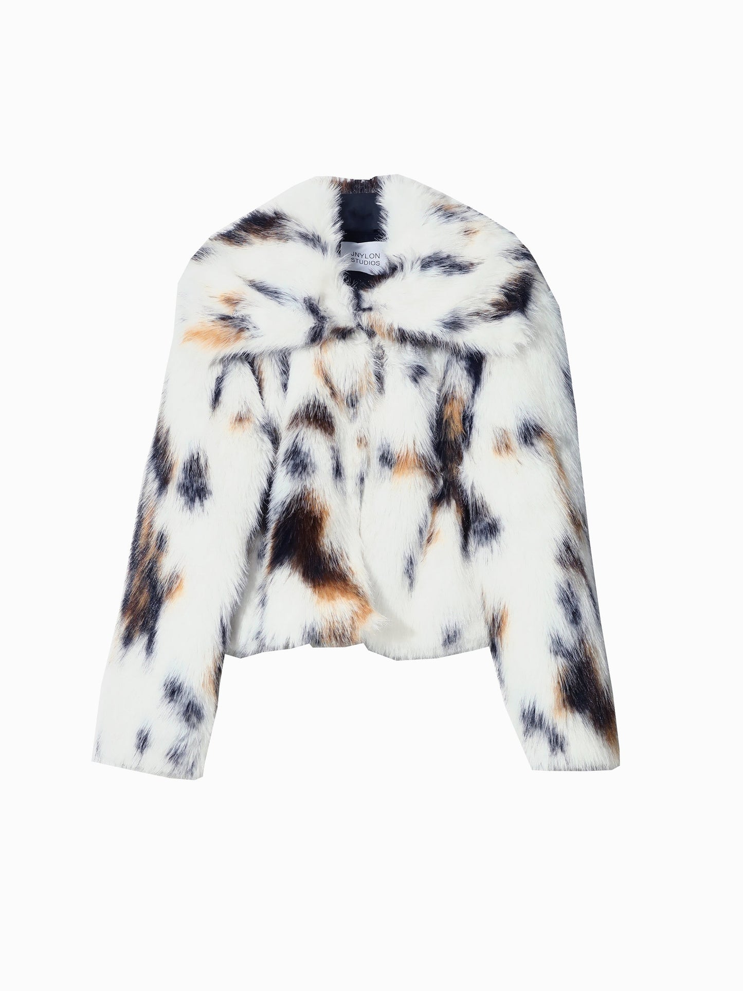 Animal Pattern Imitation Fur Short Coat