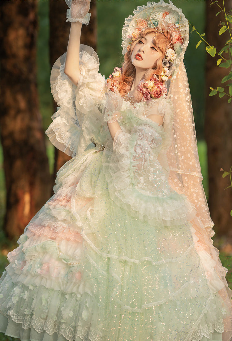 Cat Fairy - The Floating Fireflies and Dreams - Gorgeous Wedding Lolita Tea Party Dress