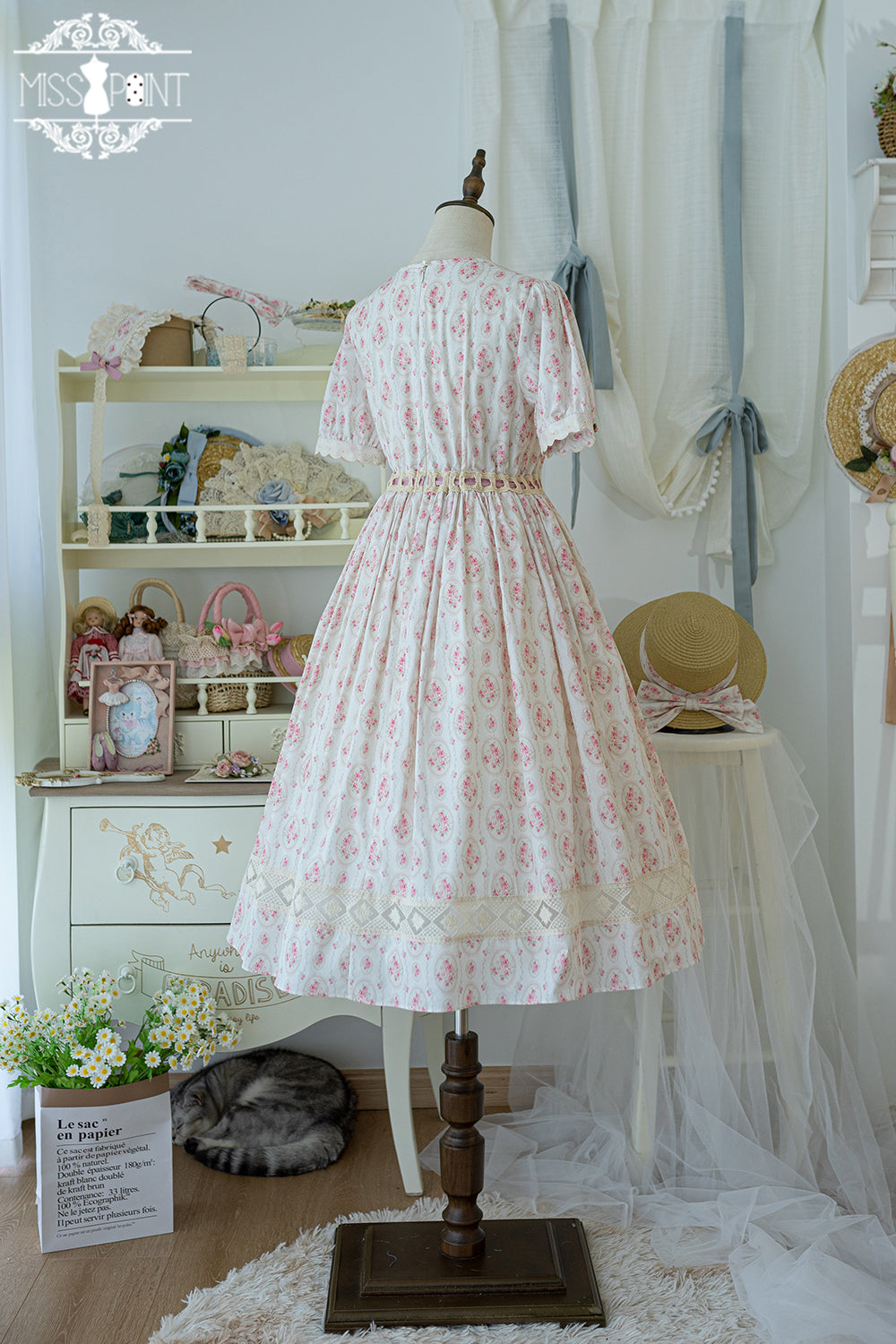Miss Point - Happy Summer Elegant Lolita Floral OP Dress