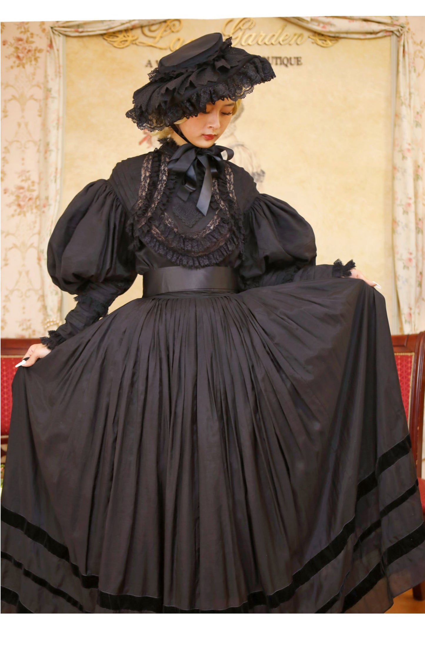 Lace Garden - Cool Summer - Vintage Lolita Victorian Shirt