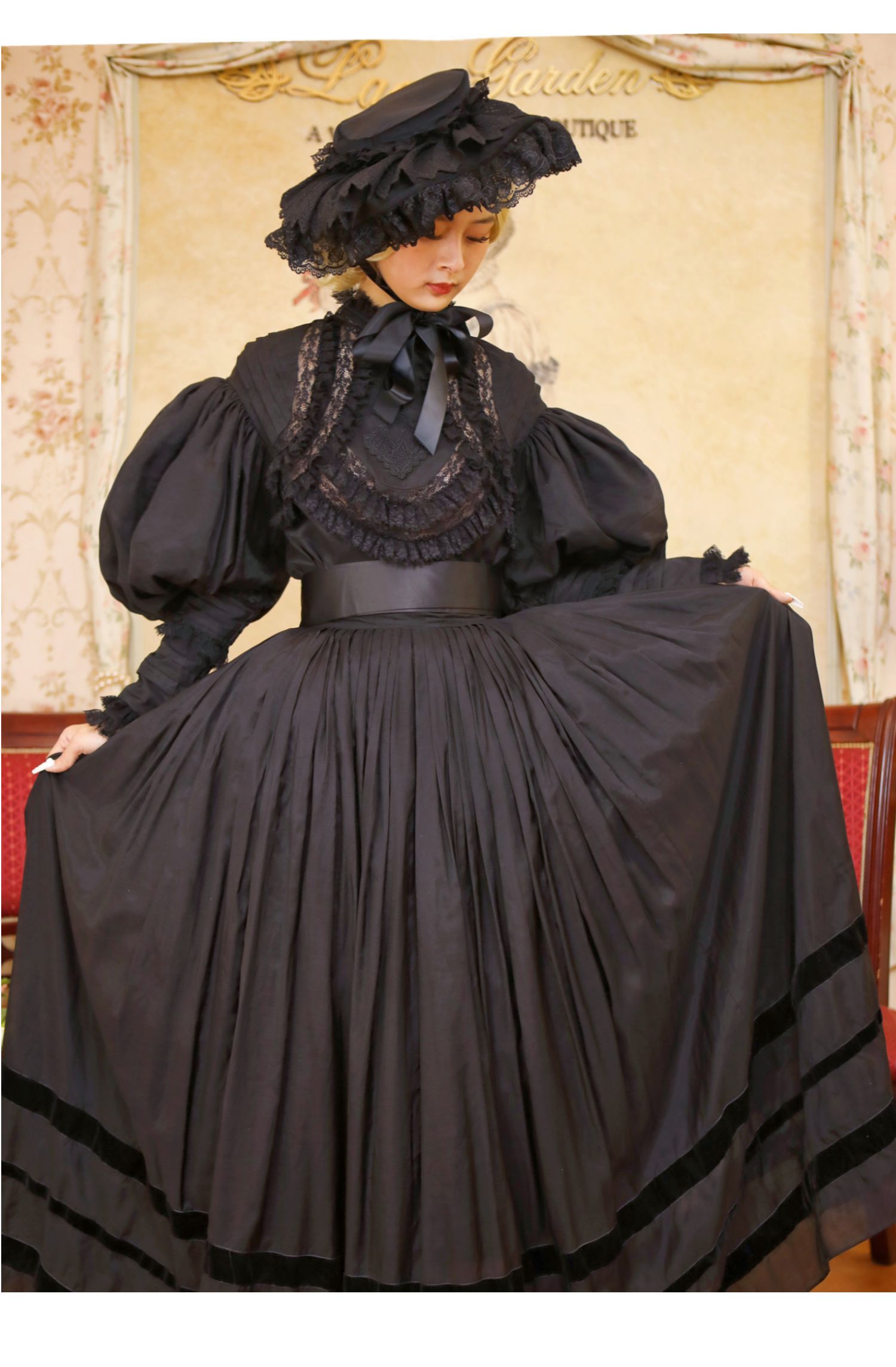 Lace Garden - Cool Summer - Vintage Lolita Victorian Shirt