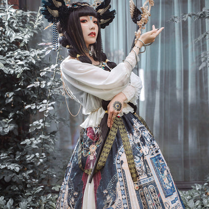 Miss Point - Dusk Bester - Egyptian Lolita Brooch Waistband Shawl