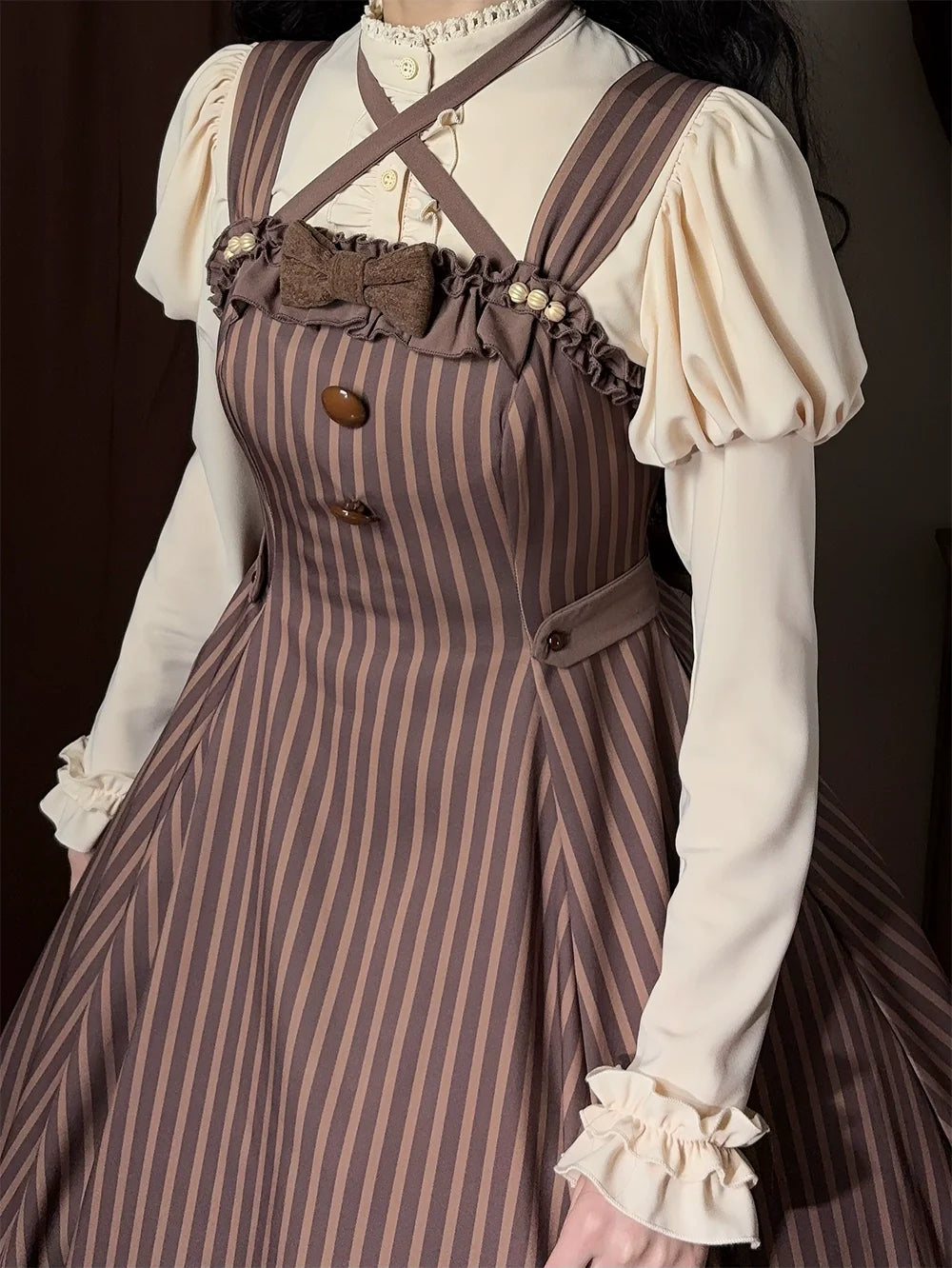 Miss Point - Classic Lolita JSK Customized Stripe Lolita Dress