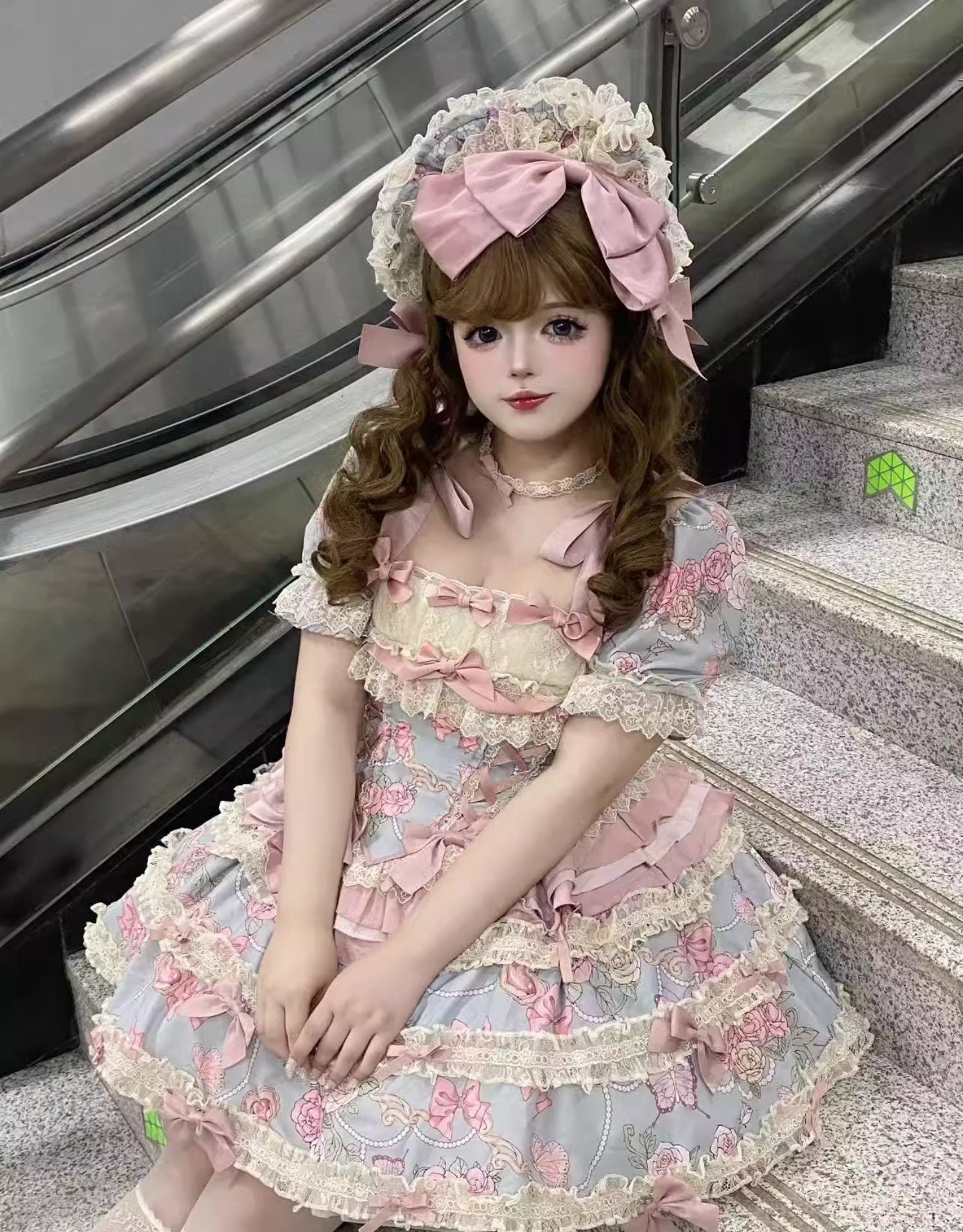 Sweet Wood - Jewel Rose - Plus Size Sweet Lolita Skirt Set in Separate Pieces