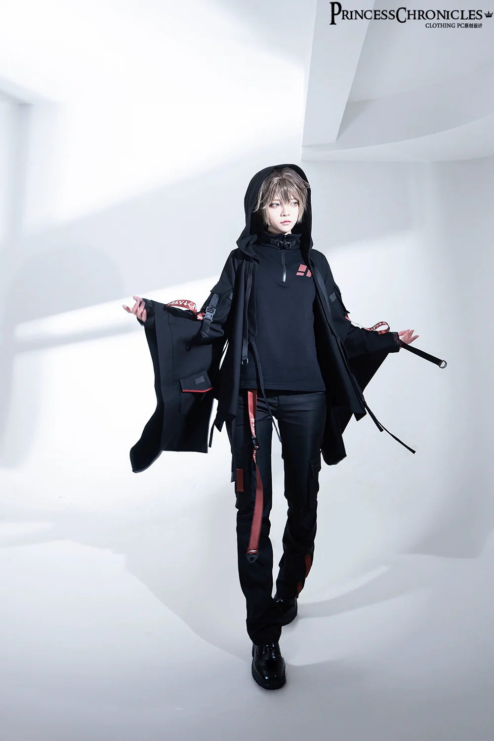 Princess Chronicles - Nameless Blade - Waste Soil Ouji Lolita Slim Black Pants