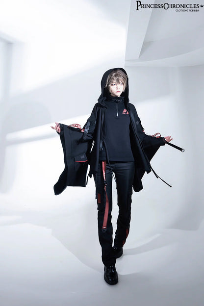 Princess Chronicles - Nameless Blade - Waste Soil Ouji Lolita Slim Black Pants
