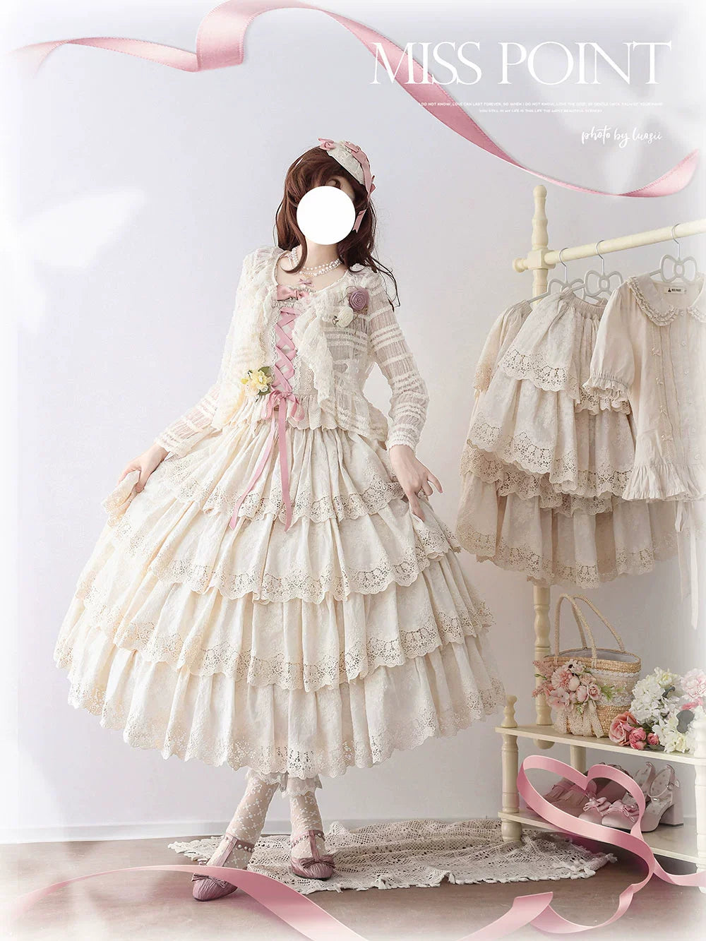 Miss Point - Forest Waltz - Classic Lolita Tiered Skirt Multi-layer Embroidered SK