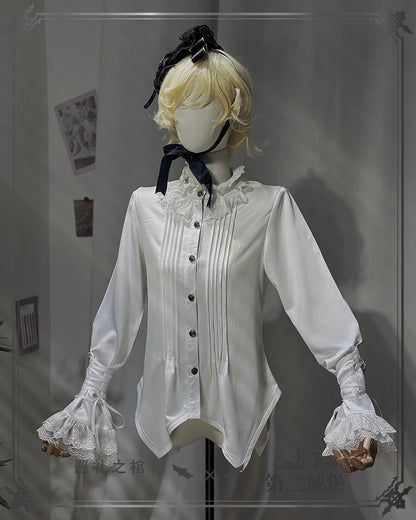 CastleToo - Coffin of Pilgrimage - Medieval European Ouji Lolita Shirt & Pants Suit