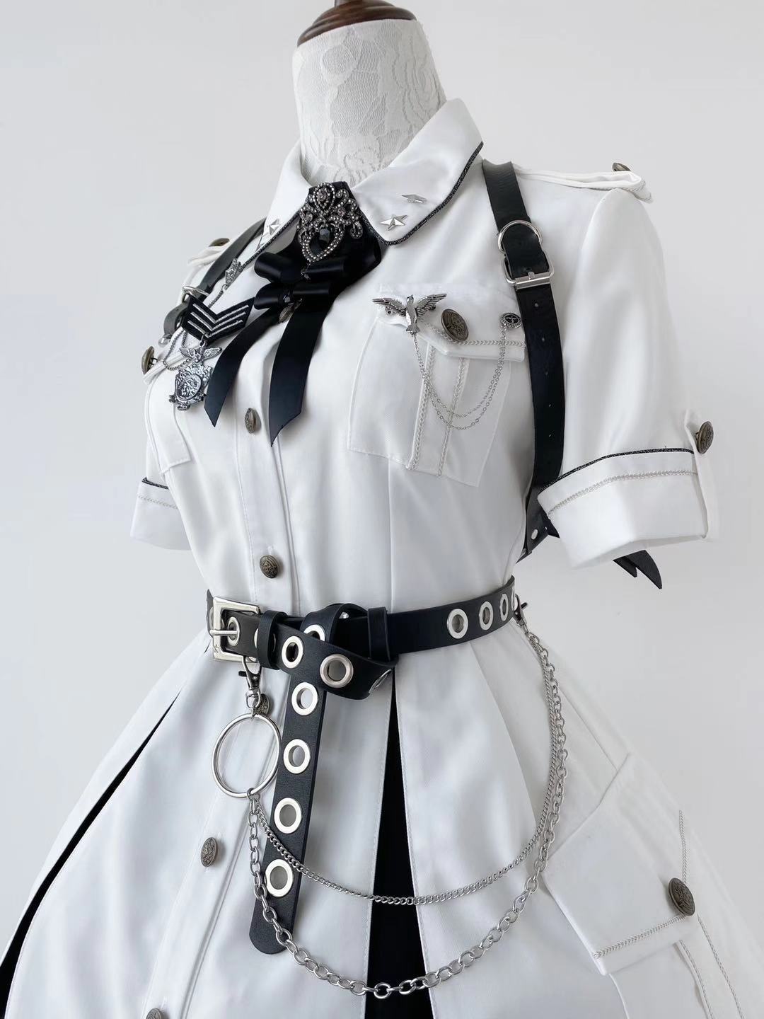 Your Highness - Evil Python 2.0 - Military Lolita Gothic OP Dress