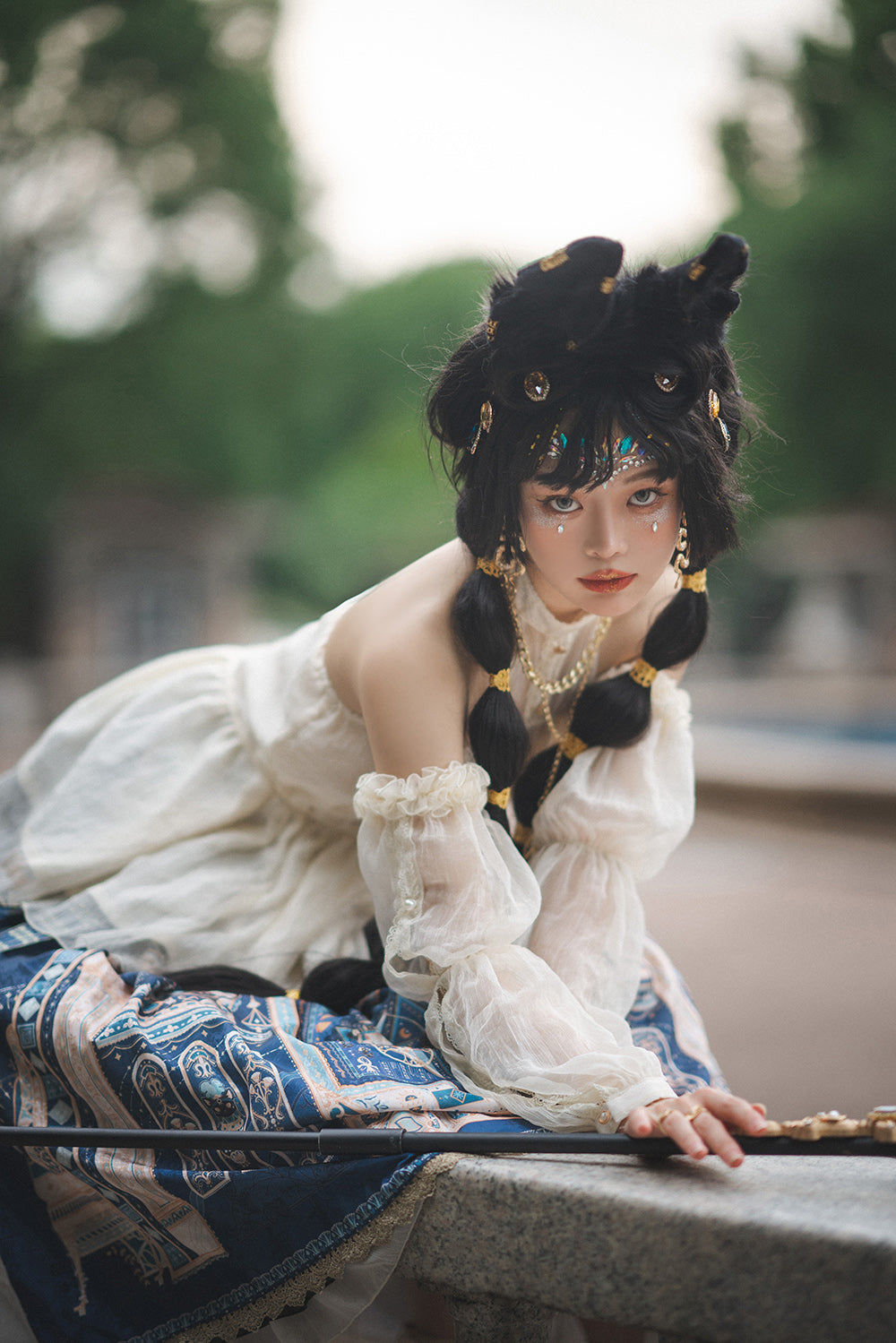 Miss Point - Dusk Bester - Egyptian Lolita Halter Attached Sleeve Blouse