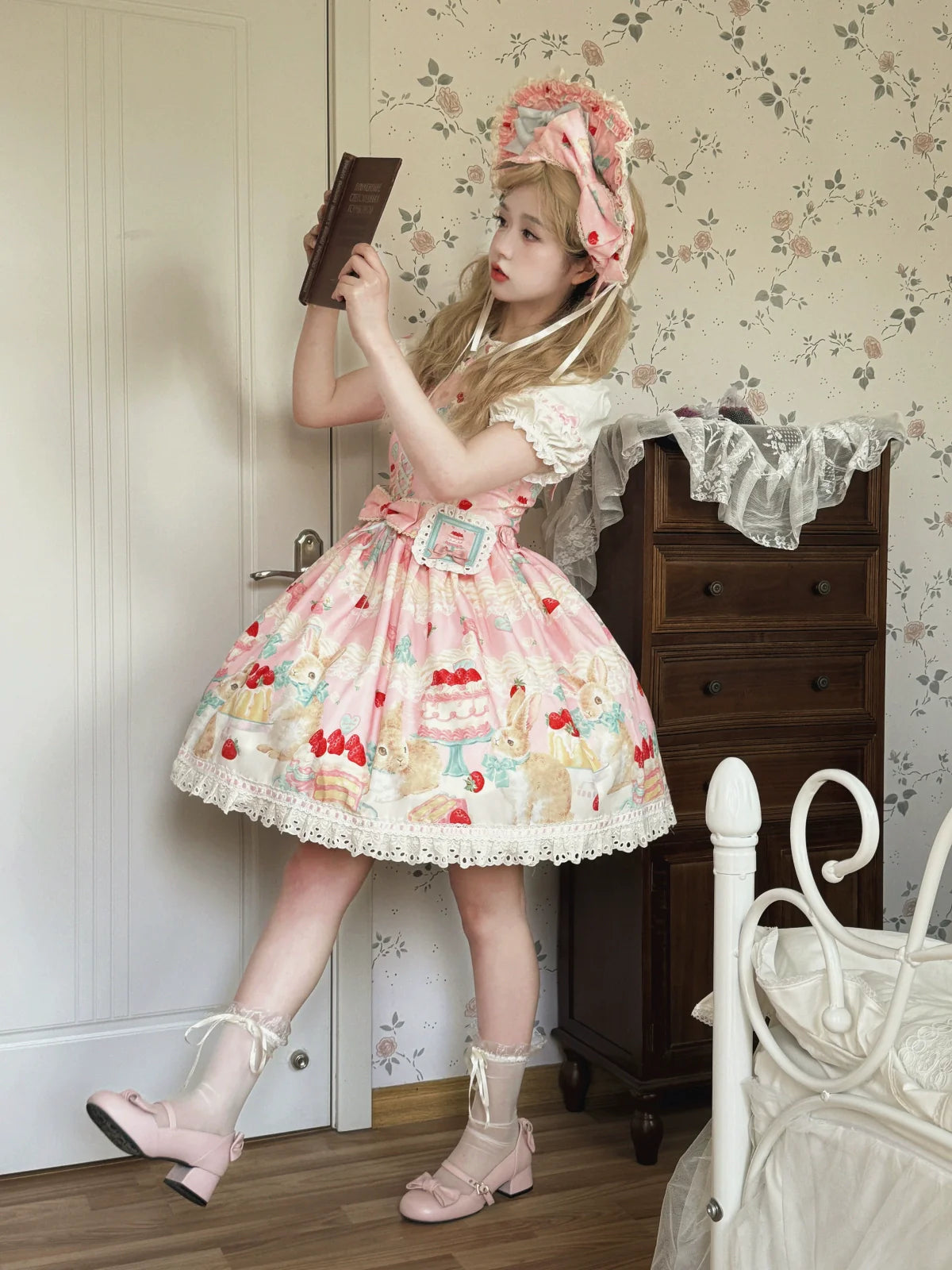 Dark Star Island - Honey Bunny Cake - Sweet Lolita JSK/OP/Strap SK/Shirt