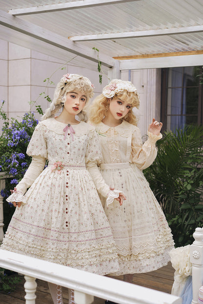 Miss Point - Flower and Alice - Idyllic Retro Floral Country Lolita SK