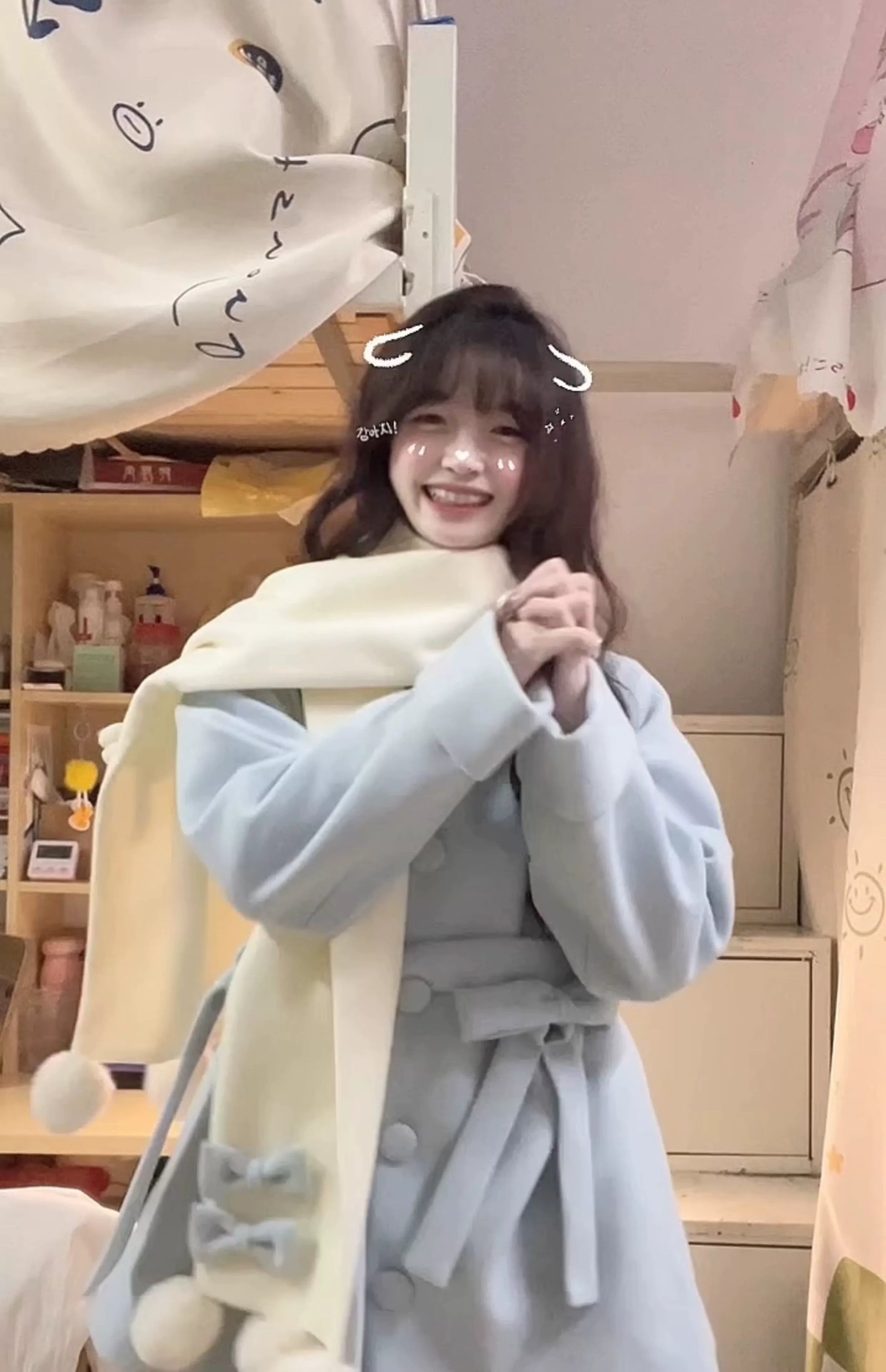 Platycodon House - Winter Sweet Lolita Coat Long Scarf Outerwear