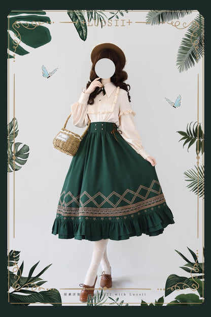 Yuan Su - Elegant  Solid Color Lolita SK