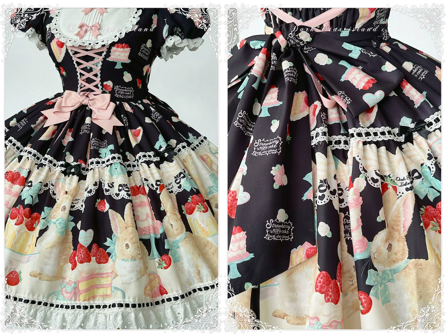 Dark Star Island - Honey Bunny Cake - Sweet Lolita JSK/OP/Strap SK/Shirt