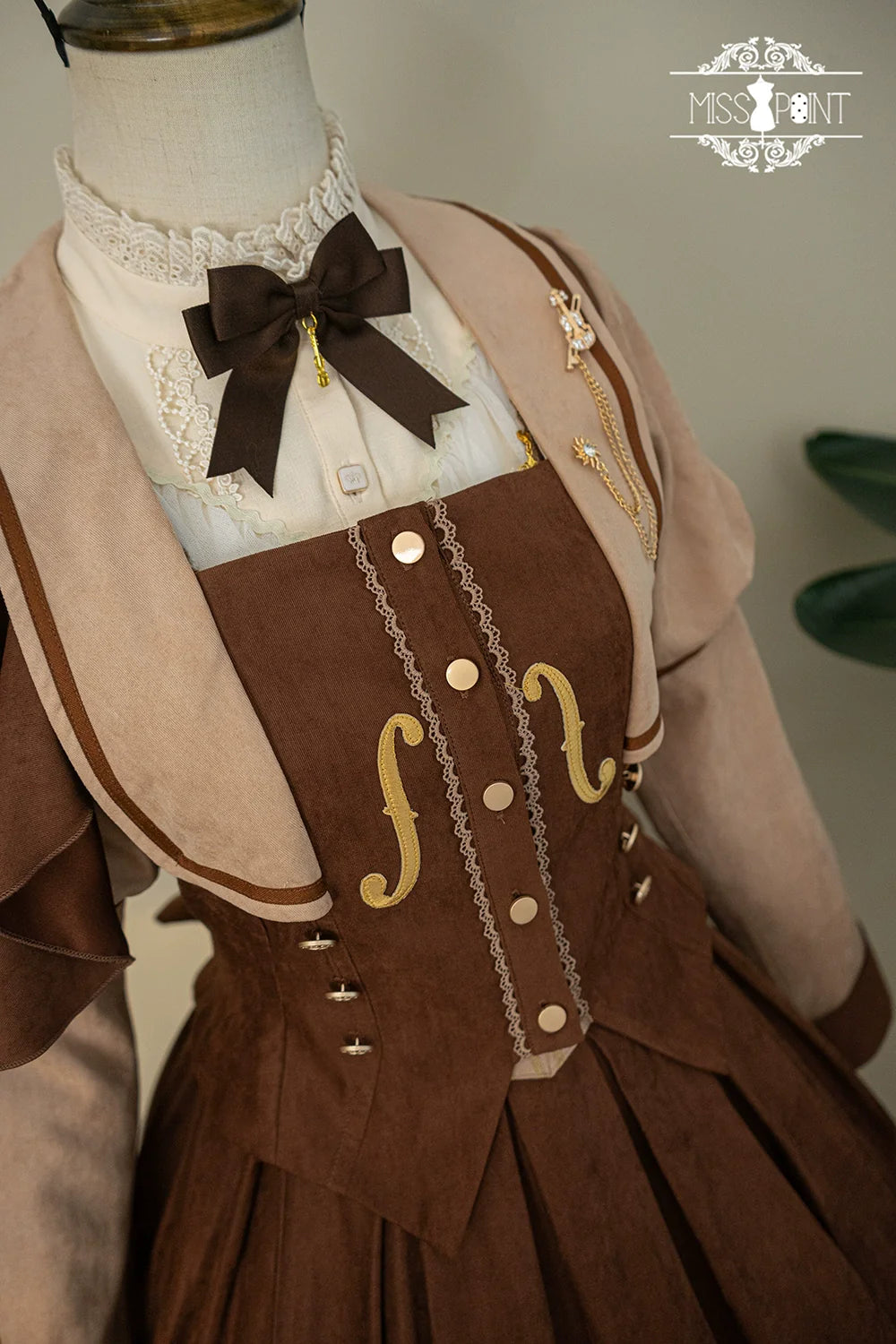 Miss Point - Elegant Lolita Coat - Golden Movement Customized Short Coat