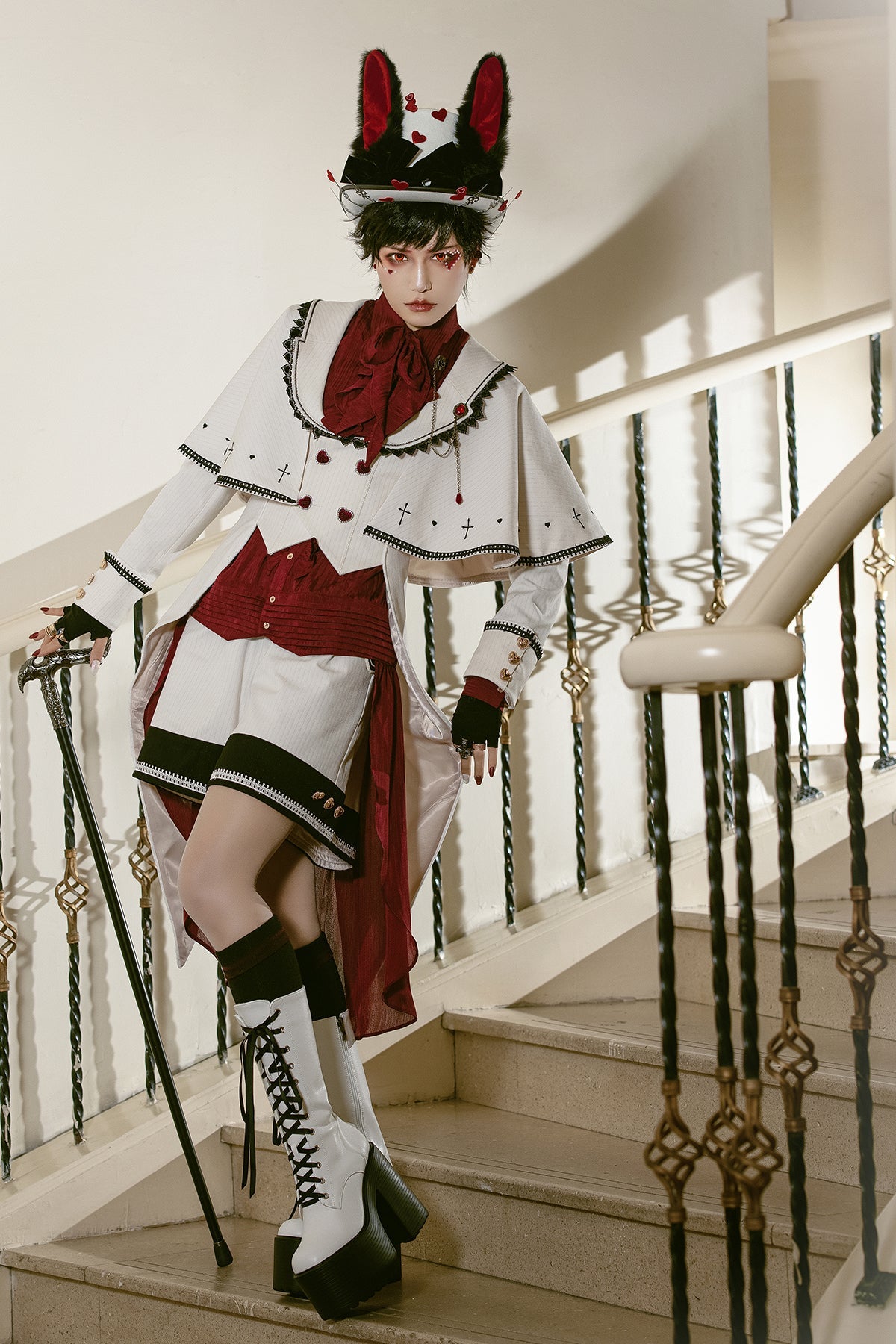 Immortal Thorn - Ouji Lolita Handsome White Prince Wind Coat