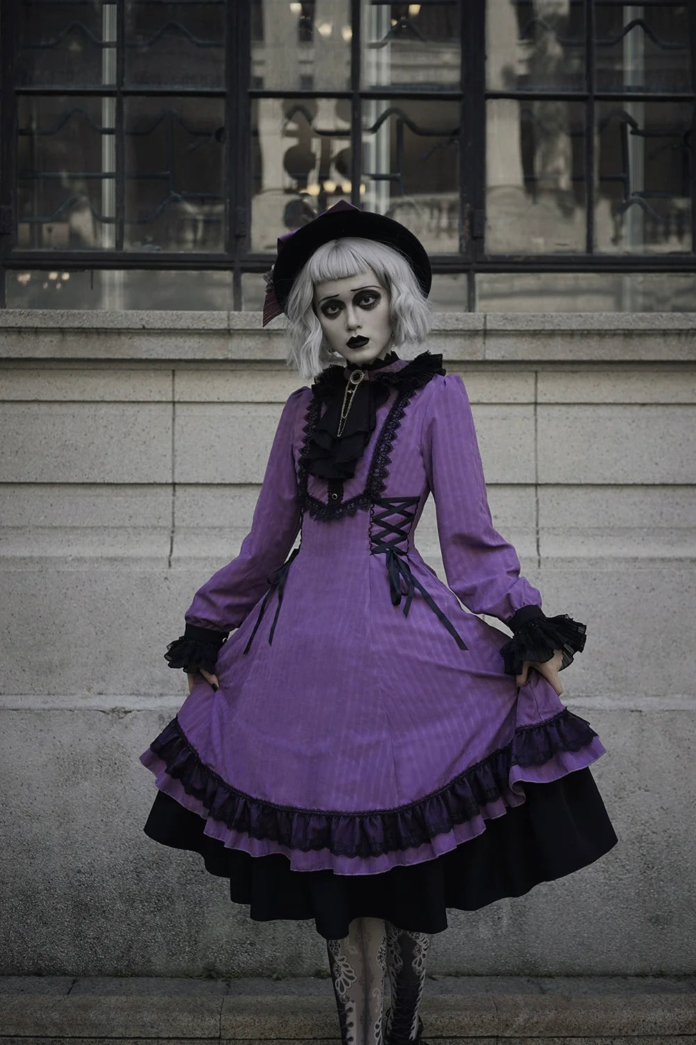 Miss Point - Perintz Manor - Gothic Lolita OP Long Sleeve Retro Lolita Dress