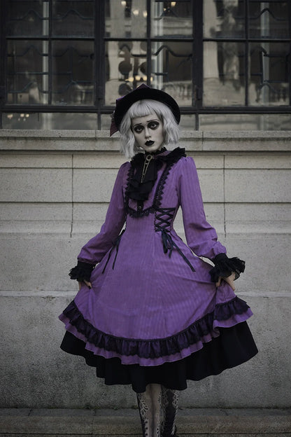 Miss Point - Perintz Manor - Gothic Lolita OP Long Sleeve Retro Lolita Dress