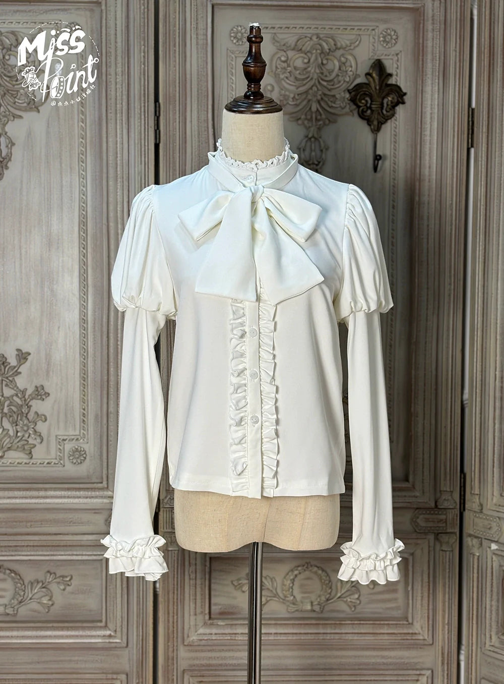 Miss Point - Classical Chocolate - Classic Lolita Blouse Customized Reteo Lolita Shirt
