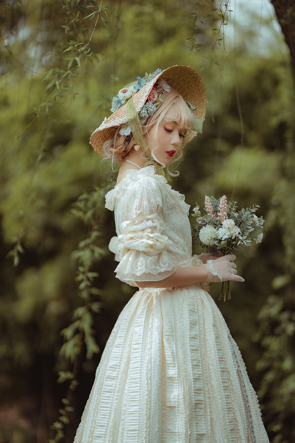 Miss Point - The Sally Gardens - Lotus Root Sleeve Lolita Blouse