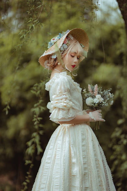 Miss Point - The Sally Gardens - Lotus Root Sleeve Lolita Blouse