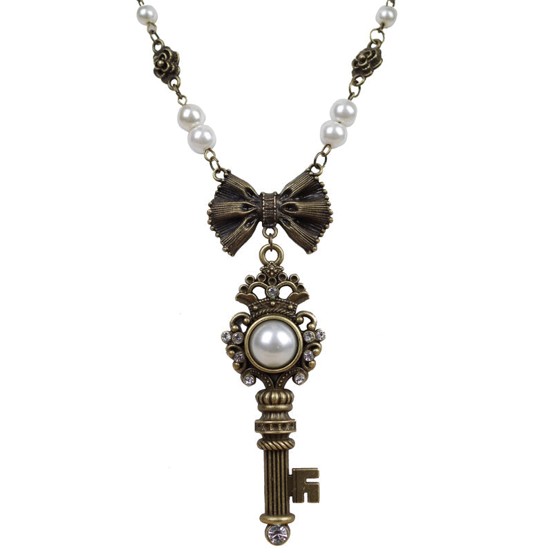 Rose of Sharon - Gothic Lolita Retro Pearl Necklace