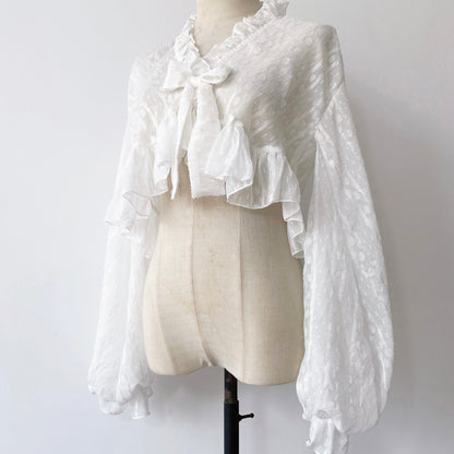 Sakurada Fawn - Chiffon Puff Sleeve Lolita Cardigan