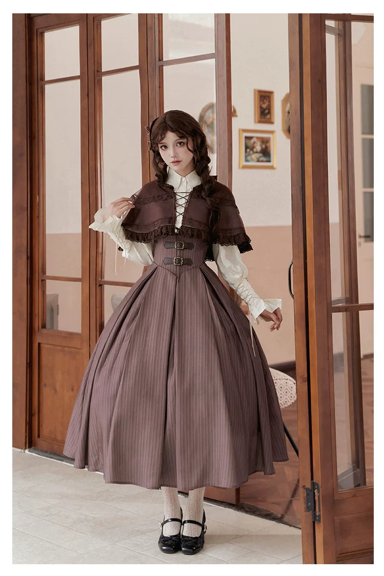 With PUJI - Ouji Lolita Shirt Bust-supporting JSK Dress