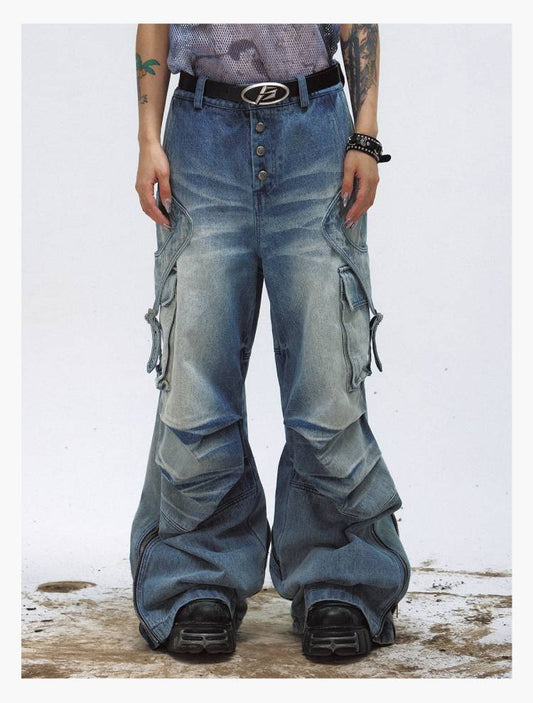 Washed loose pants【s0000009199】