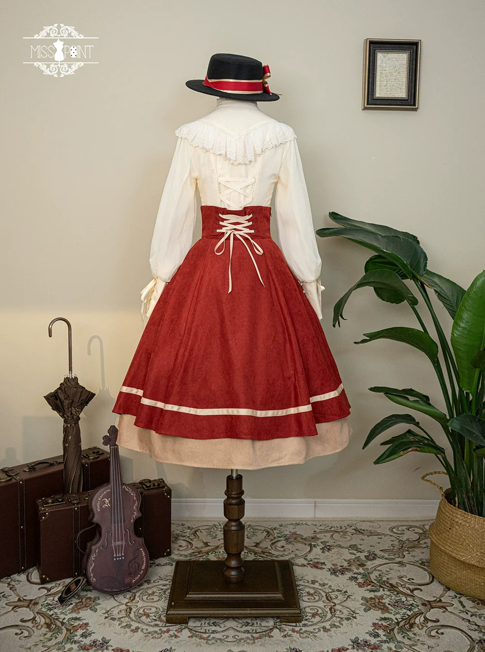 Miss Point - Golden Movement - Elegant Lolita Fishbone Skirt Customized