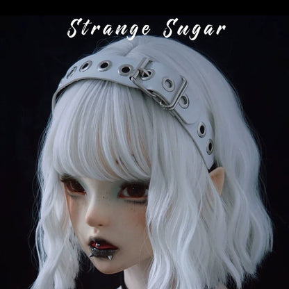 Strange Sugar - Gothic Lolita KC Faux Leather Punk Lolita Hair Accessories