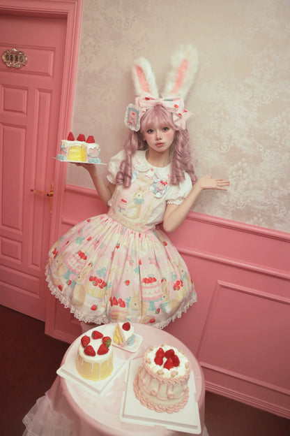 Dark Star Island - Honey Bunny Cake - Sweet Lolita JSK/OP/Strap SK/Shirt