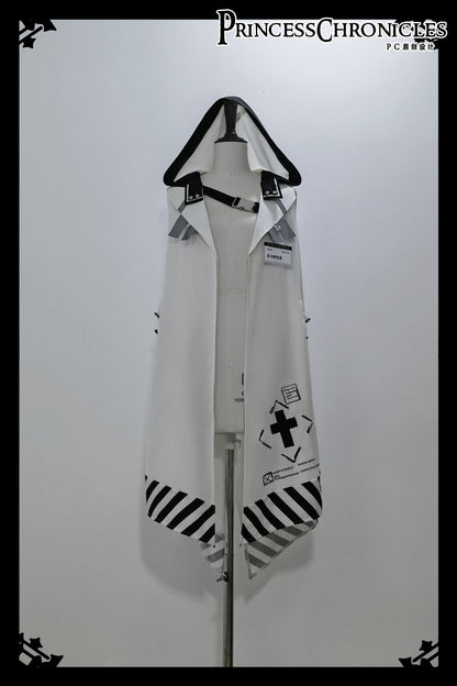 Princess Chronicles - Dry sea and Ashlar - Techwear-inspired White Cloak Set