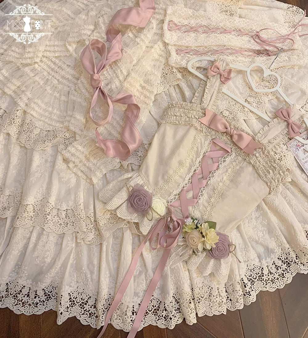 Miss Point - Forest Waltz - Cotton Lolita Camisole Embroidered Cami Top