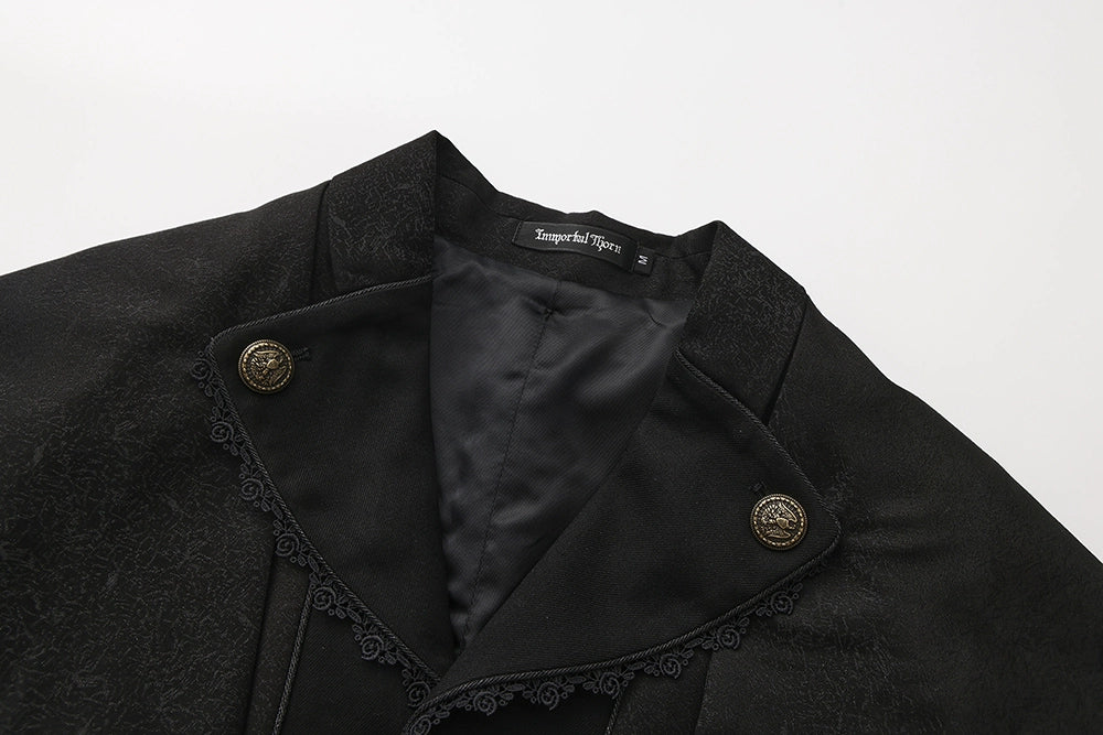 Immortal Thorn - Sea of Hope - Ouji Lolita Long Coat, Detachable Cape