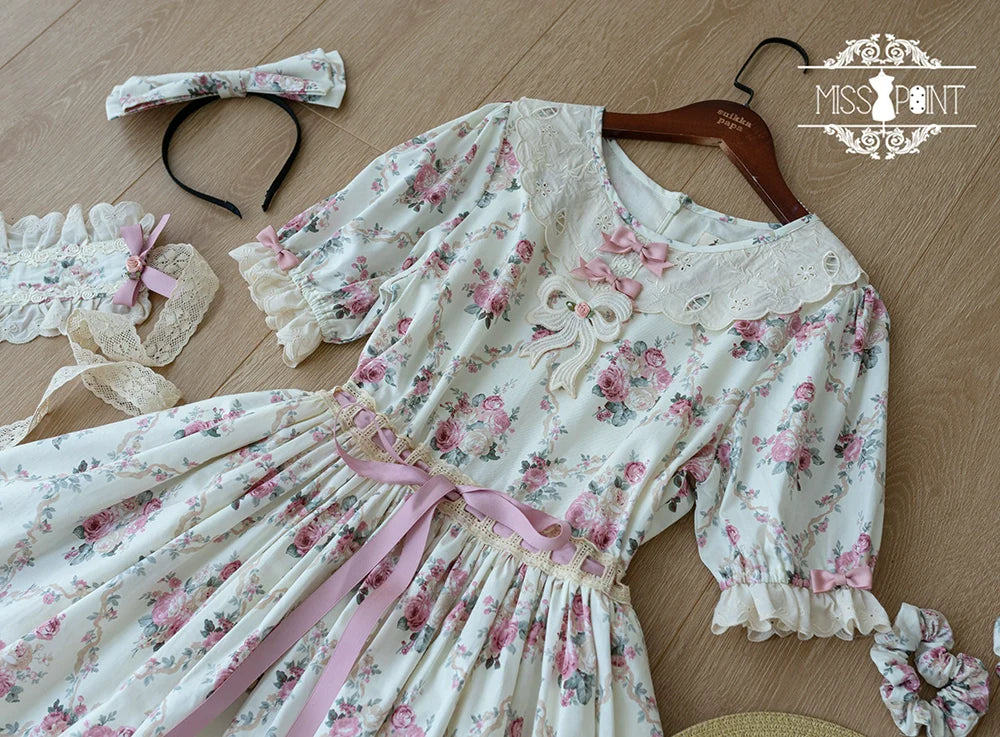 Miss Point - Customized Elegant Lolita OP Dress Cute Daily Girl Short Lolita Dress