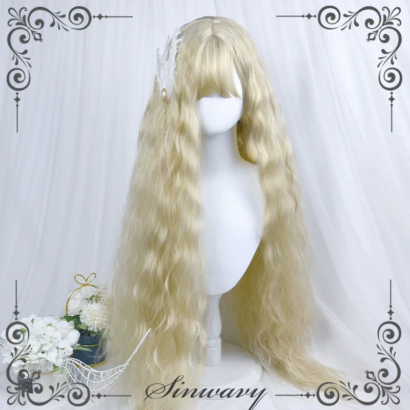Sinwavy - Waltz - Elegant Lolita Long Curly Wig Multicolors