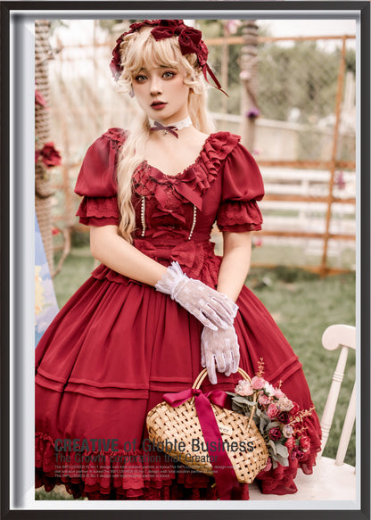 Dawn and Morning - The Dawn Song - Plus Size Lolita Elegant OP Dress