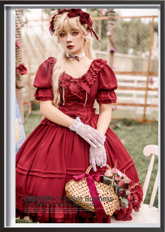 Dawn and Morning - The Dawn Song - Plus Size Lolita Elegant OP Dress