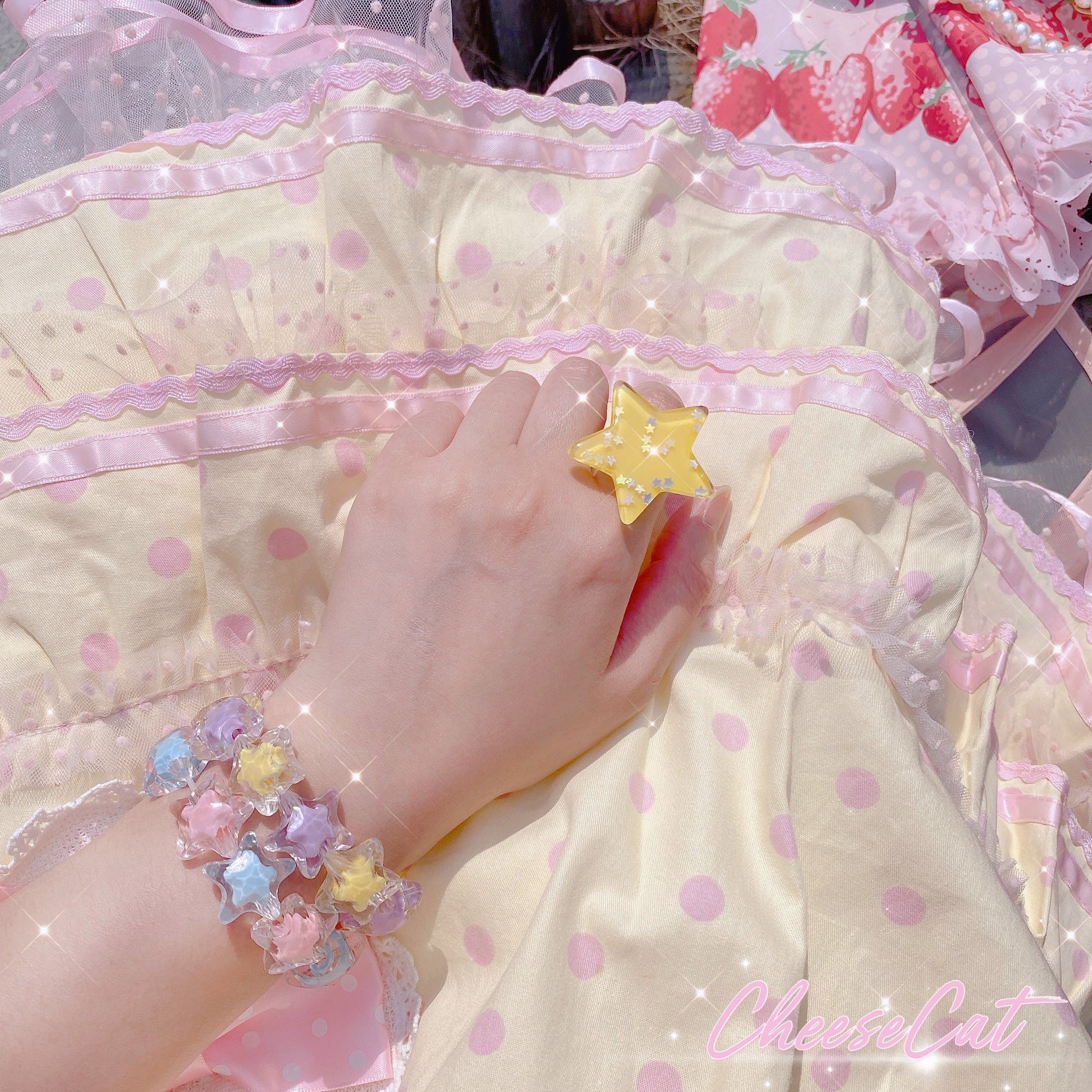 Cheese Cat - Buling Crystal Summer LolitaSweet Bracelet