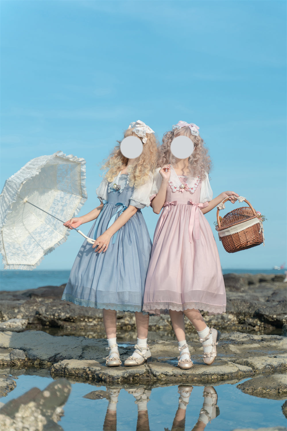 EESSILY - Afternoon Courtryard - Kawaii Lolita Summer Embroidery OP