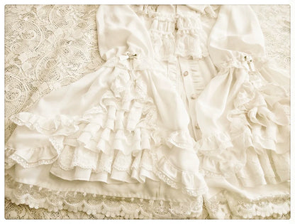 Youlan Lane - Retro Lolita Hime Sleeve Lolita Blouse