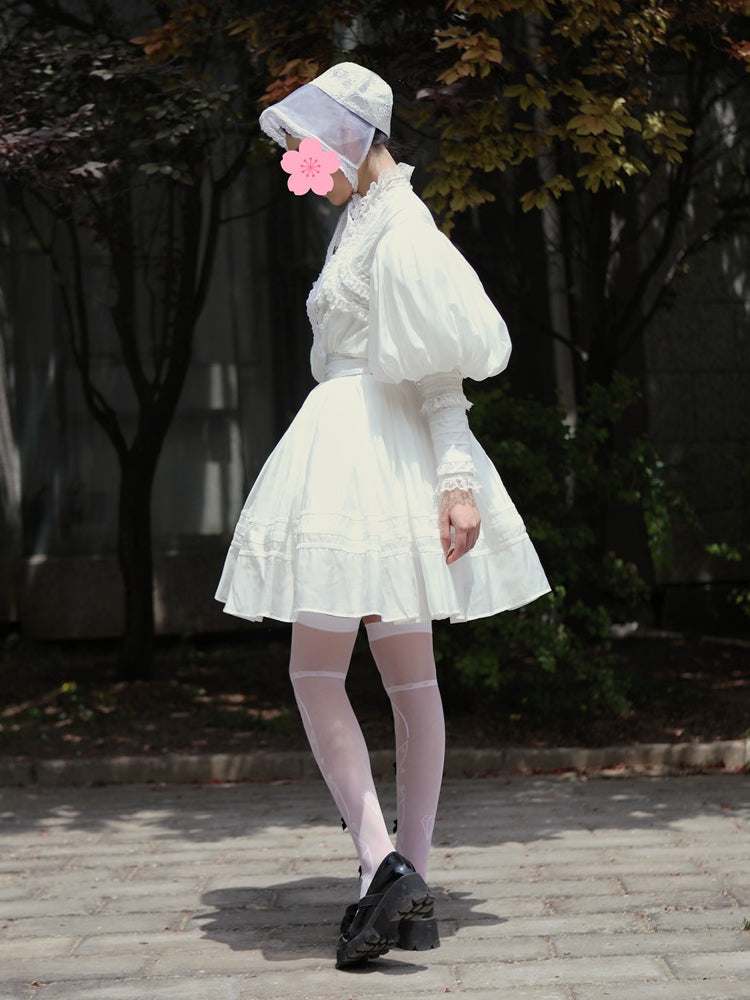 Lace Garden - Cool Summer - Vintage Lolita Victorian Shirt